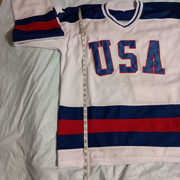 Jack O’Callahan #17 Jersey USA Olympic 1980 Hockey Size 3XL Stitch - Picture 7 of 8
